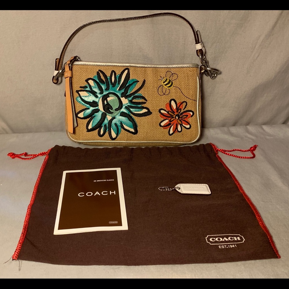 Coach Bumblee Floral Demi Handbag w/Dustbag